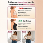 NORDVÄLVA formande linne – före och efter med slätare silhuett och bättre passform