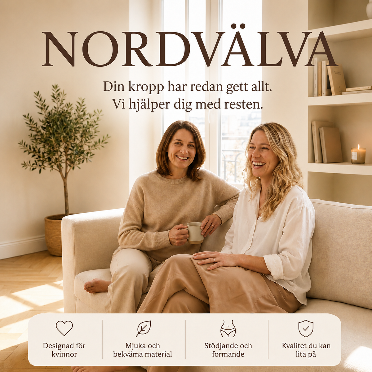 NORDVÄLVA – stödjande och formande underkläder designade för kvinnor